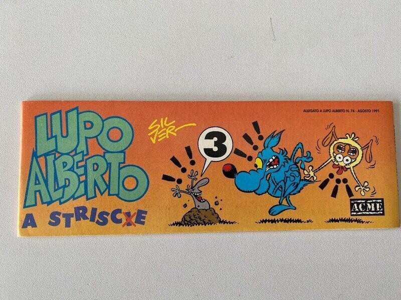 LUPO ALBERTO A STRISCE N.3 - ALLEGATO DEL N.74 DI LUPO ALBERTO
