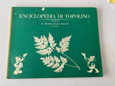 Enciclopedia Topolino III Volume - Il mondo delle piante parte 1 - Album completo di figurine