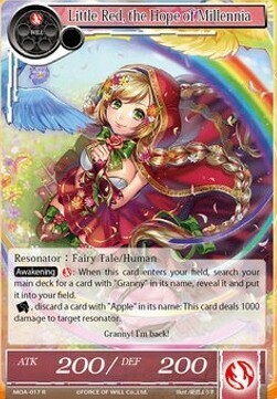 Little Red, the Hope of Millennia- FOW -MOA-ITA-NM-foil