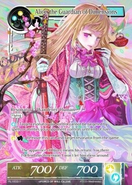 Alice, the Guardian of Dimensions- FOW -RL-ITA-NM-foil-full Art