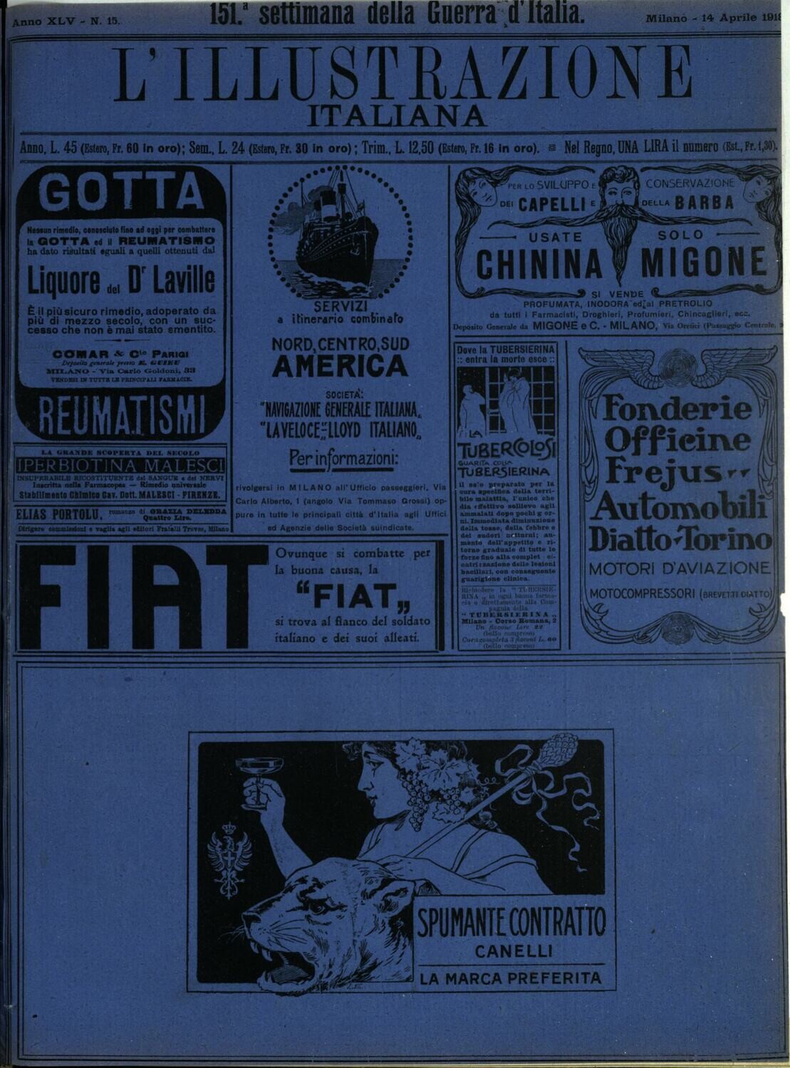 L'illustrazione Italiana anno XLV N.15 del 1918