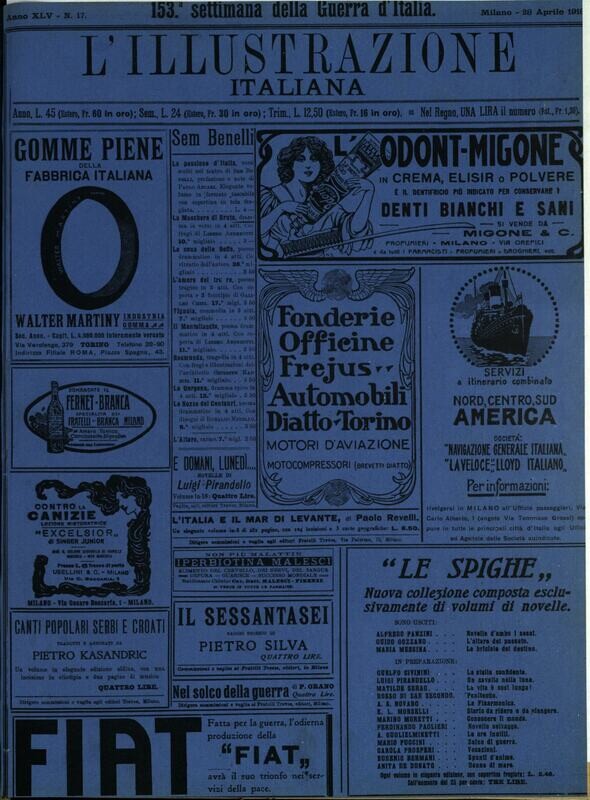 L'illustrazione Italiana anno XLV N.17 del 1918