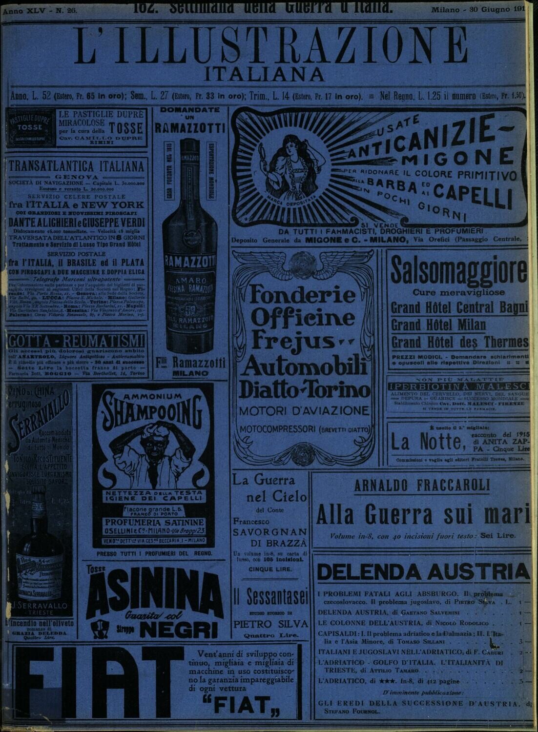 L'illustrazione Italiana anno XLV N.26 del 1918