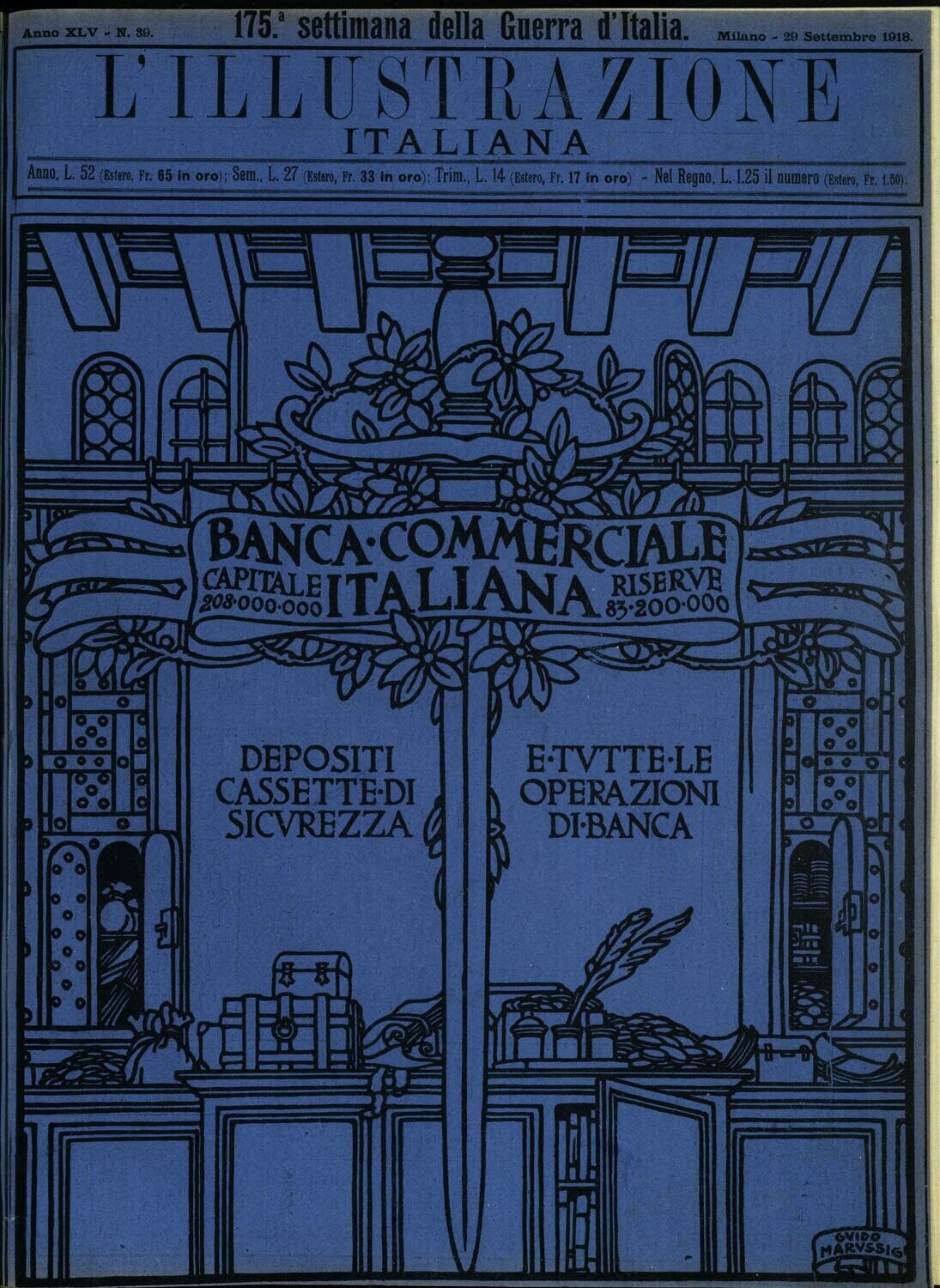 L'illustrazione Italiana anno XLV N.39 del 1918