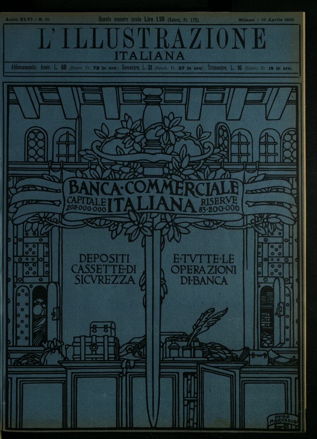 L'illustrazione Italiana anno XLVI N.15 del 1919