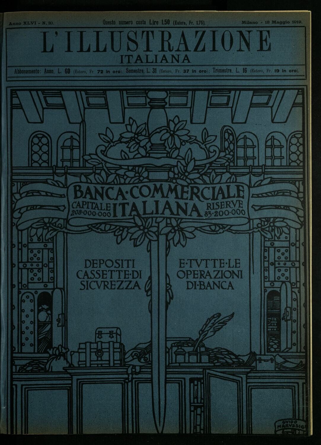 L'illustrazione Italiana anno XLVI N.20 del 1919