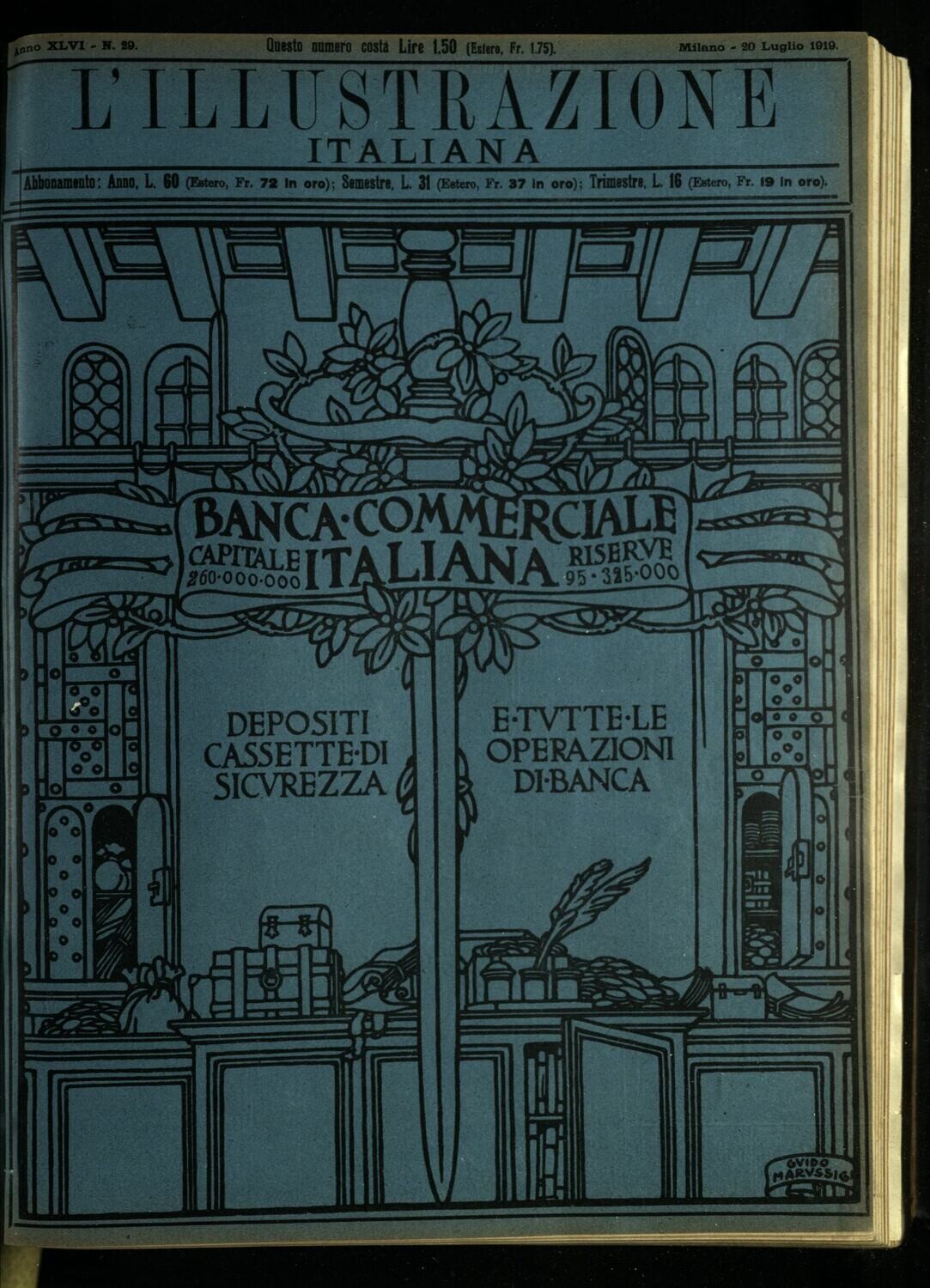 L'illustrazione Italiana anno XLVI N.29 del 1919
