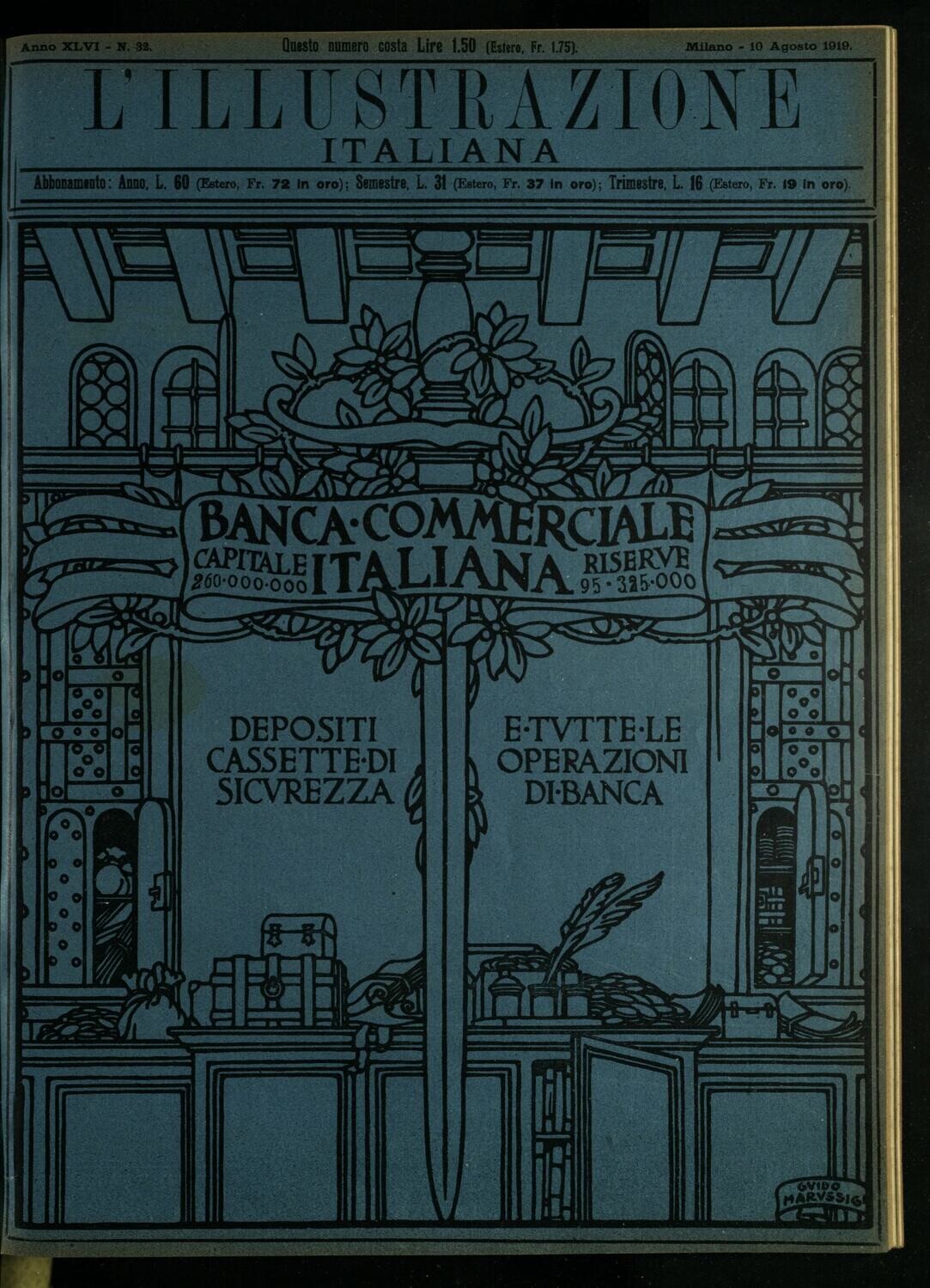 L'illustrazione Italiana anno XLVI N.32 del 1919