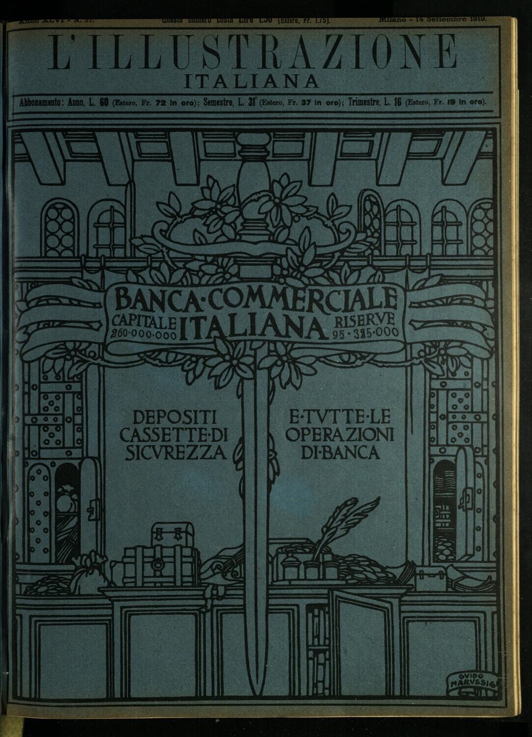 L'illustrazione Italiana anno XLVI N.37 del 1919