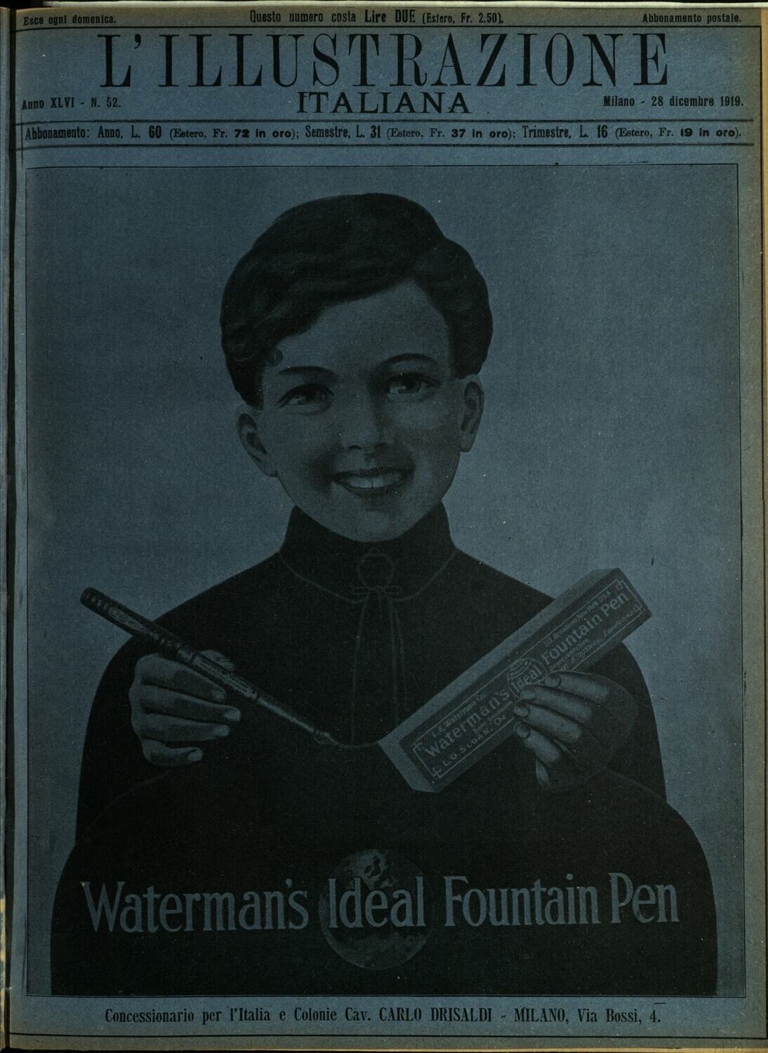 L'illustrazione Italiana anno XLVI N.52 del 1919