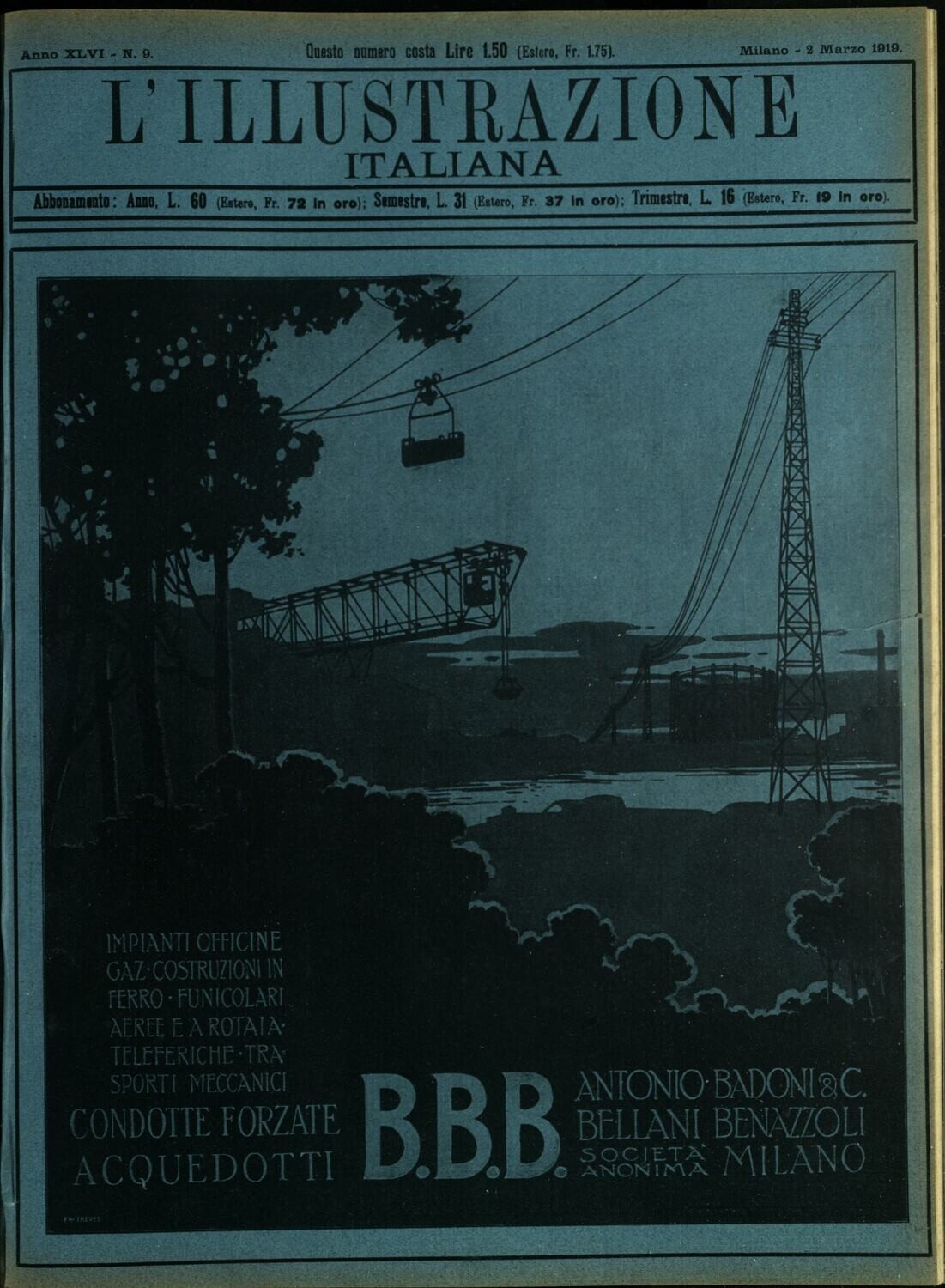L'illustrazione Italiana anno XLVI N.9 del 1919