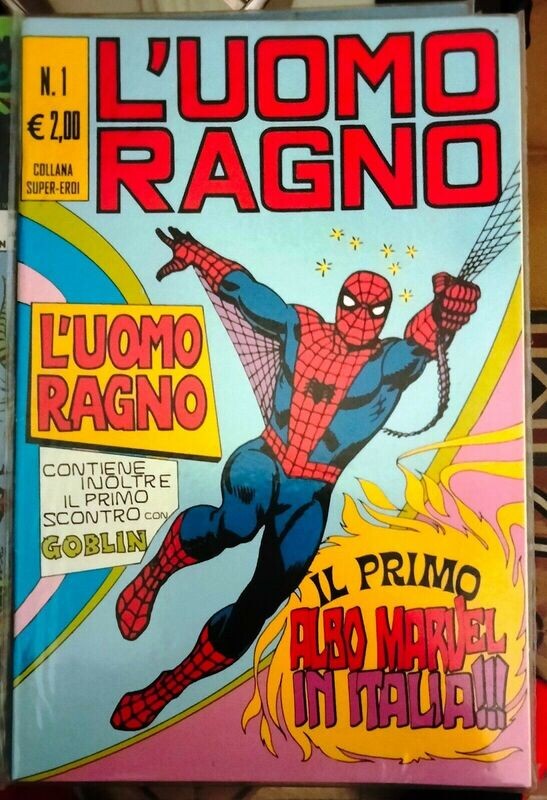L'uomo ragno N.1 Ristampa Anastatica ed. Corno (blisterato)