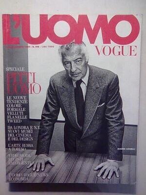 L'Uomo Vogue N.198 del lug/ago 1989 - copertina Gianni Agnelli