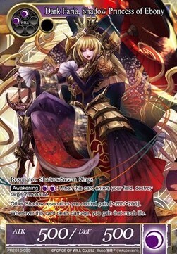 Dark Faria, Shadow Princess of Ebony- FOW -PR-ITA-NM-foil-full Art