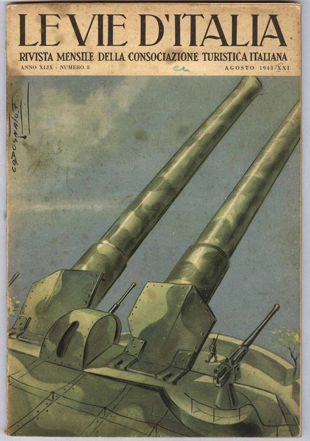 Le vie d'Italia anno XLIX N.8 del 1943