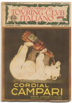 Le vie d'Italia anno XXVI N.12 del 1920 Cordial campari