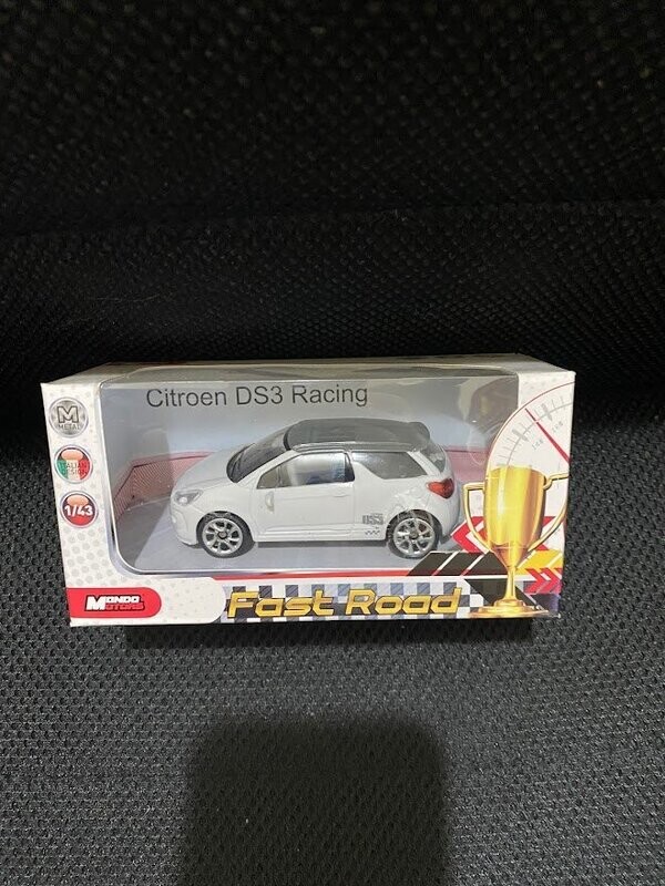 mondo motors 1/43 - citroen ds3 bianca e grigia con scritta argento ds3