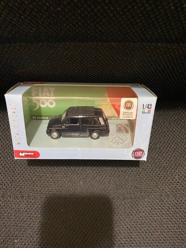 mondo motors 1/43 - fiat 500 familiare blu scuro