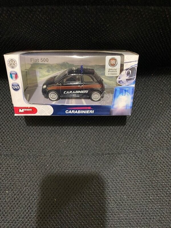 mondo motors 1/43 - fiat 500 versione nuova carabinieri