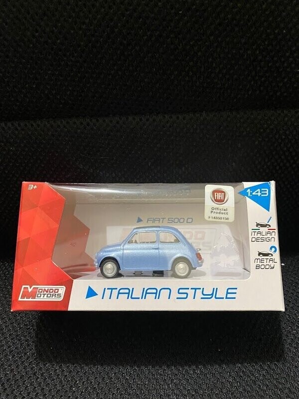 mondo motors 1/43 - fiat 500d celeste