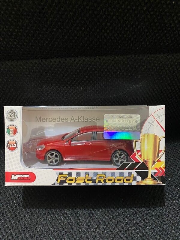 mondo motors 1/43 - mecedes classe A tipo nuovo rossa