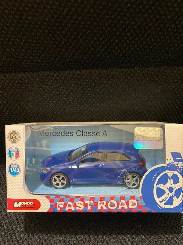 mondo motors 1/43 - mecedes classe A tipo nuovo blu