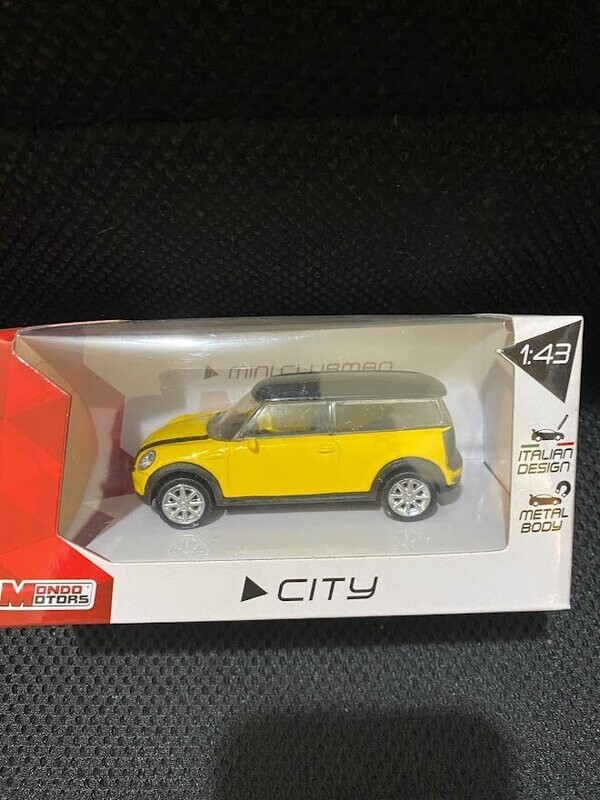 mondo motors 1/43 - mini clubman gialla