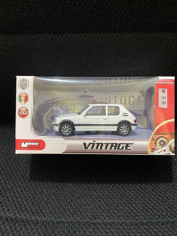 mondo motors 1/43 - peugeot 205 gti bianca