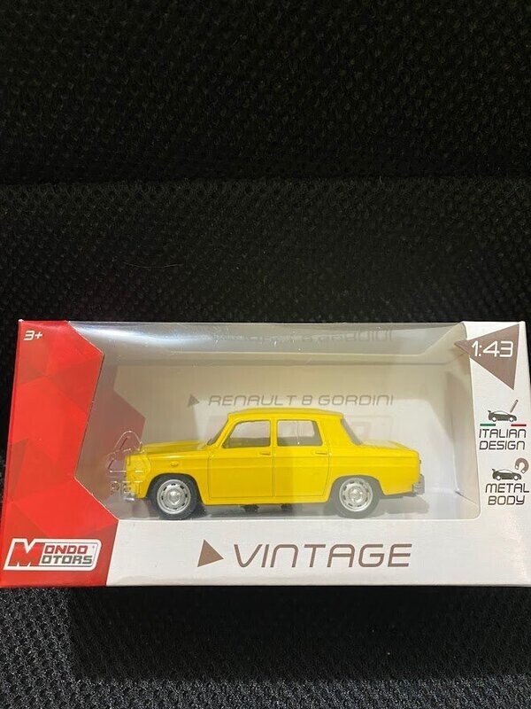 mondo motors 1/43 - renault 8 gordini gialla