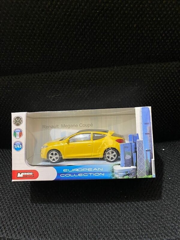 mondo motors 1/43 - renault megane coupè gialla