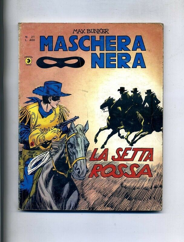 Maschera nera N.21 - la setta rossa - ed. corno