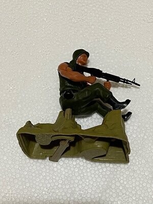 Mattel eroi in azione - giocattolo vintage - Marines con Mitragliatore
