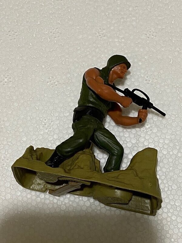 Mattel eroi in azione - giocattolo vintage  - Marines con Mitraglia