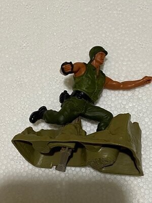 Mattel eroi in azione - giocattolo vintage - Marines con bomba a mano