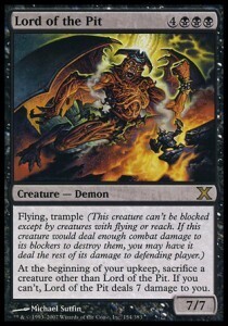 Lord of the Pit - MTG Card - Tenth Edition - 10E- Lingua:ITA - EX