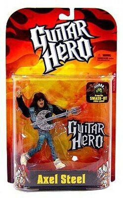 McFarlane Toys - Guitar Hero - Action Figure Axel Steel (MAGLIA NERA)