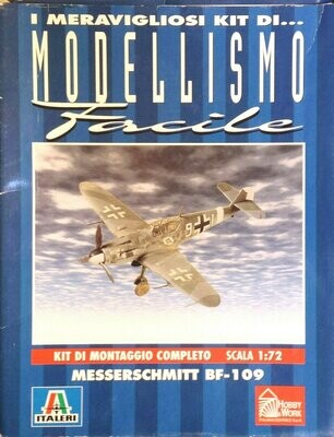 MESSERSCHMITT BF-109 - Modellismo facile Italeri 1990 scala 1:72 (AEREO)