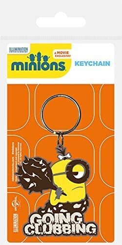 Minions Rubber Keychain Going Clubbing 6 cm