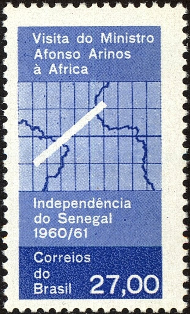 Francobollo - Brasile - Spanning the Atlantic Ocean - 27,00 cruzeiro - 1961 - Usato