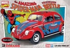 Polar Lights 1/24 Scale Spiderman VW Beetle - Plastic Model Kit # POL927