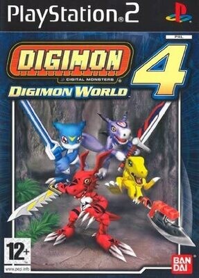 PS2 - Digimon World 4 (senza manuale d'istruzioni)