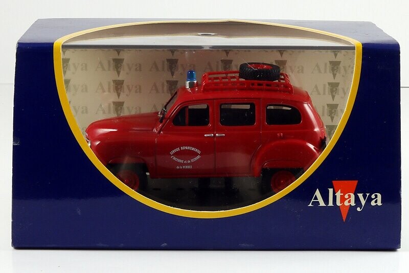 renault colorale 4x4 pompiers Altaya rossa 1/43