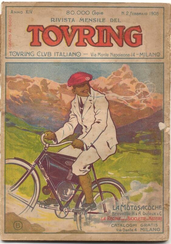 Rivista mensile del touring club italiano Anno XIV N.2  del 1908