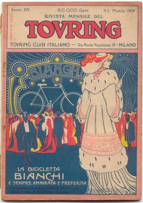 Rivista mensile del touring club italiano Anno XIV N.3  del 1908
