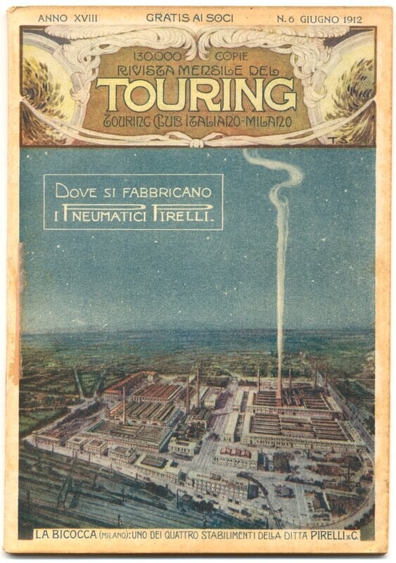 Rivista mensile del touring club italiano Anno XVIII N.6  del 1912