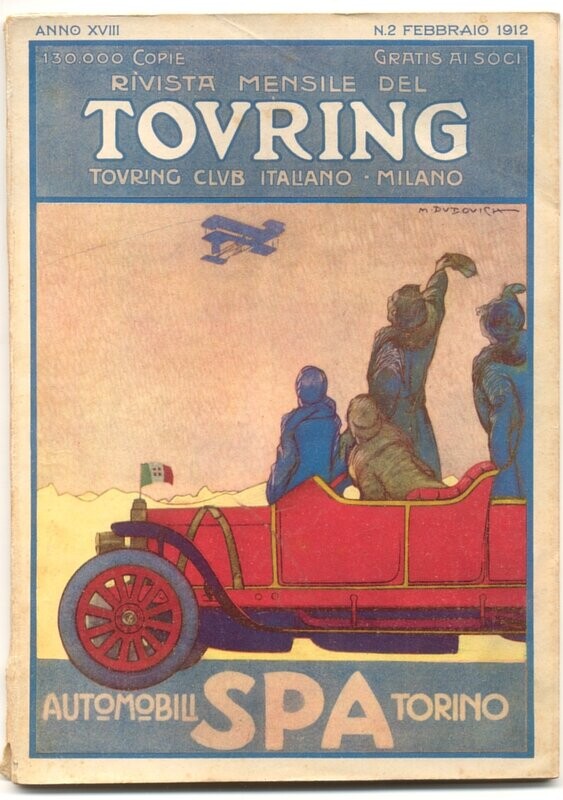Rivista mensile del touring club italiano Anno XVIII N.2  del 1912