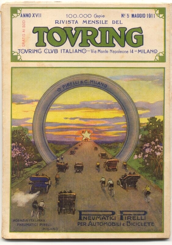 Rivista mensile del touring club italiano Anno XVII N.5  del 1911
