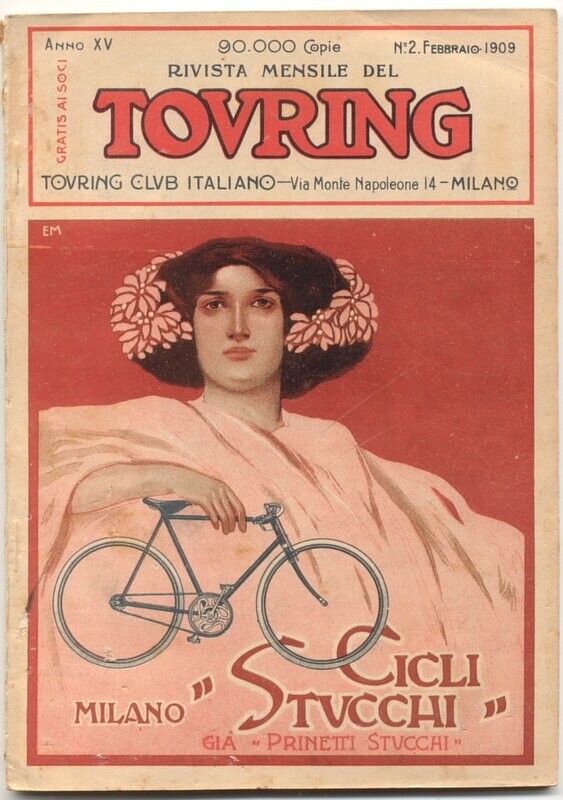 Rivista mensile del touring club italiano Anno XV N.2  del 1909