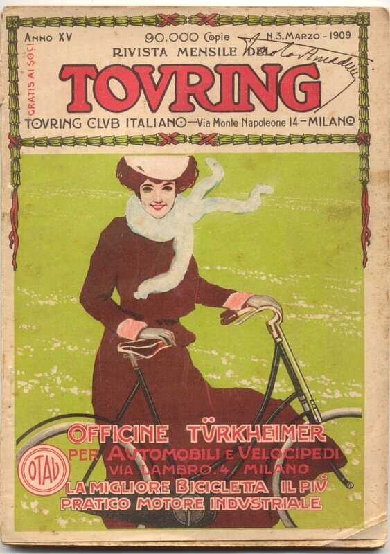 Rivista mensile del touring club italiano Anno XV N.3  del 1909