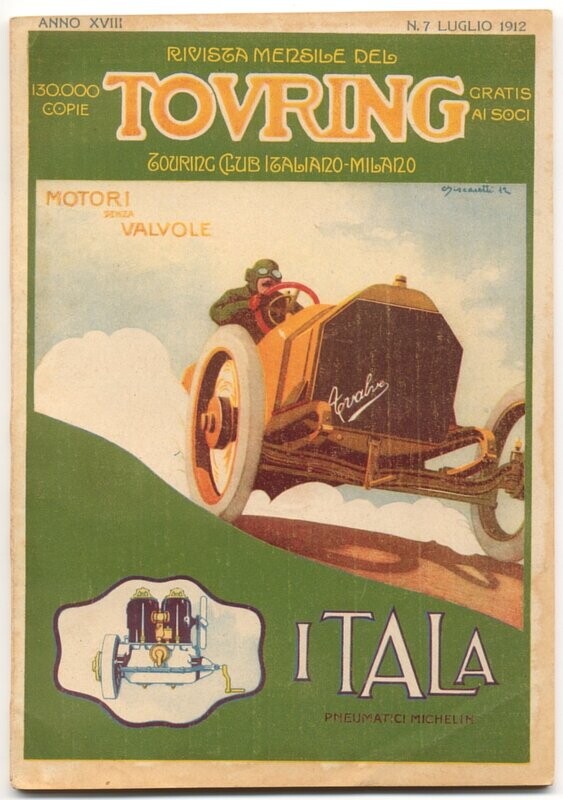 Rivista mensile del touring club italiano Anno XVIII N.7  del 1912